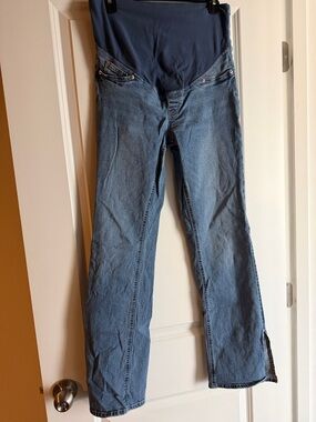 H&M Maternity Blue Denim Jeans with Stretch Panel